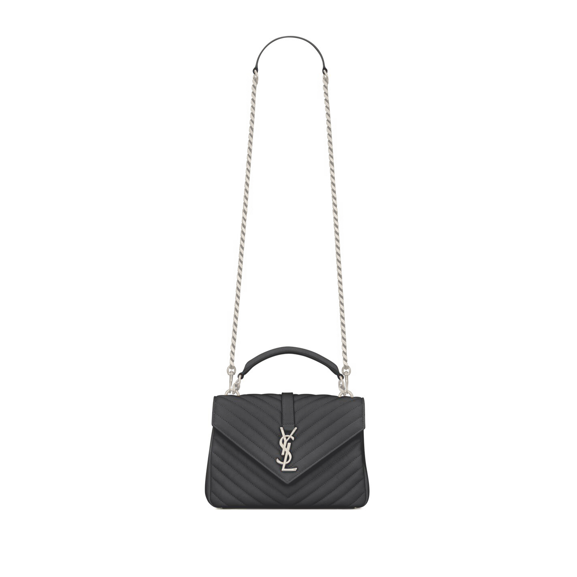 YSL COLLEGE MEDIUM IN QUILTED LEATHER 392737960085 (24*17*6.5cm)
